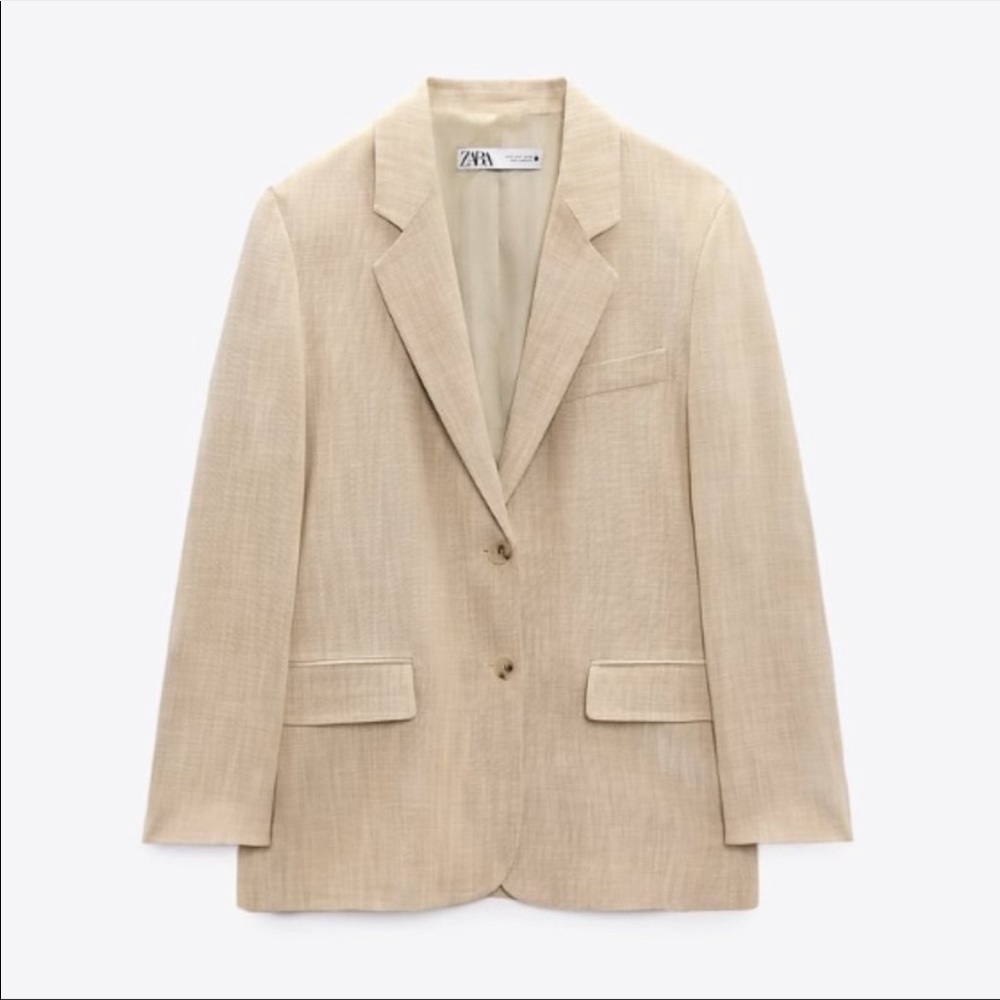 Zara taupe over sized blazer